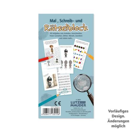 Mal- und Rätselblock Detektiv
